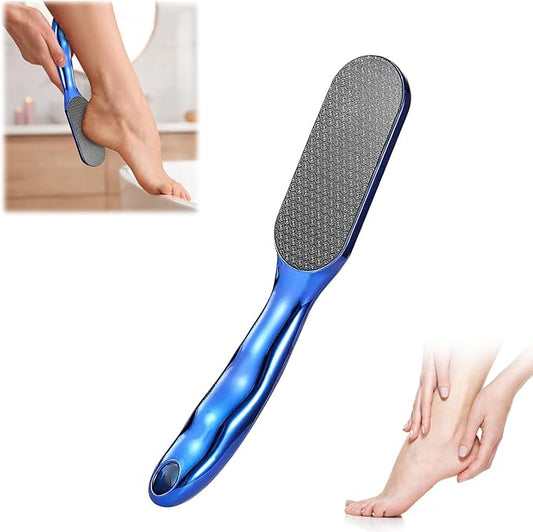Veinsgrain Foot File, Veins Grain Foot File, Professional Foot Care Tools, Nano Glass Foot File with Non-Slip Ergonomic Handle Feet Massage Tool (Blue)
