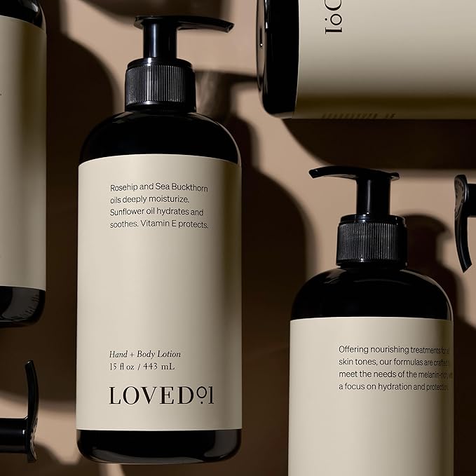 Loved01 Hand & Body Lotion, John Legend Skincare, Fragrance-Free, Daily Lightweight Cream, Oprah's Favorite Things, Formulated with Shea Butter & Vitamin E, 15 oz
