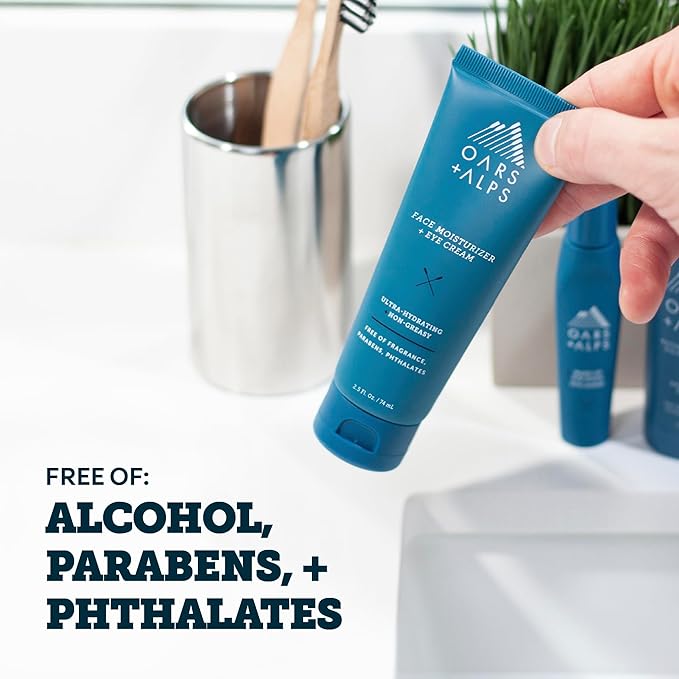 Oars + Alps Anti-Aging Face Moisturizer & Eye Cream, Hydrating Skin Moisturizer with Shea Butter and Jojoba Oil, Lightweight, Non Greasy, Vegan, Gluten Free