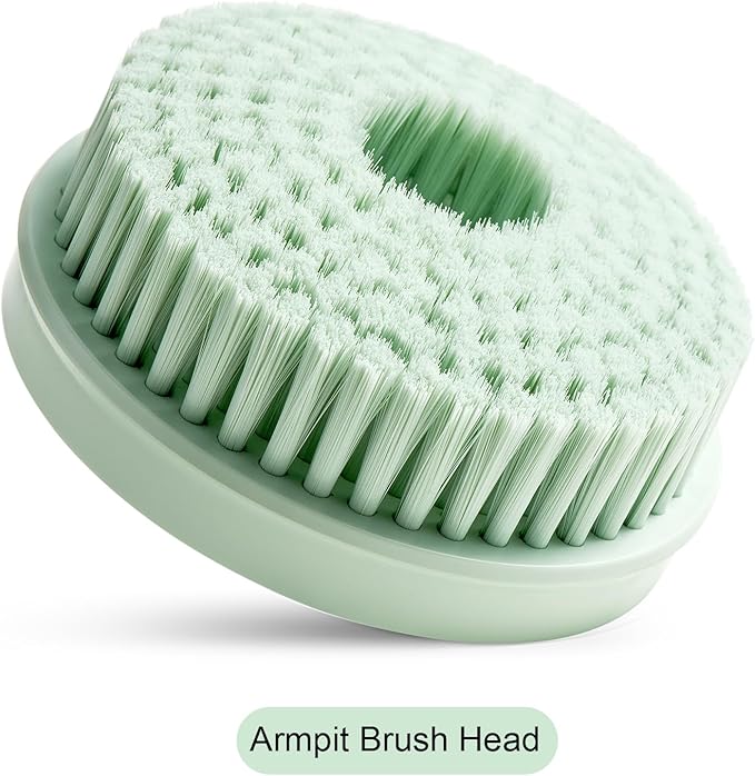 Electric Body Brush Bath Brush Head - Armpit Brush Head, Pale Cypress Green, Only Suitable for Oh,XIYU. XY1 Electric Bath Brush