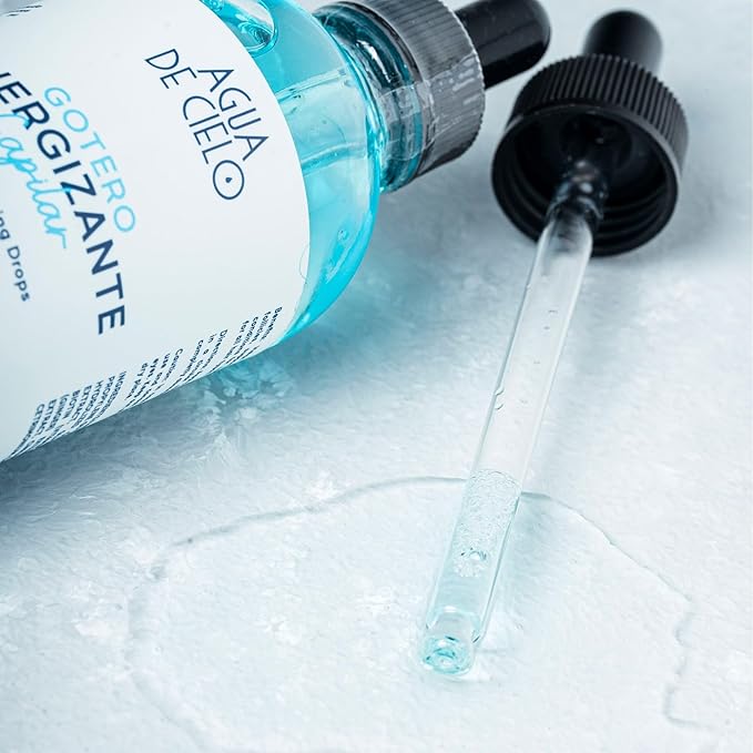 Agua de Cielo Hair Energizing Drops - Nourishing Hair Follicle Stimulator, Growth Oil Infused with Biotin, Ginger, Collagen & Peppermint, Supports Healthy Strands - 4 Oz