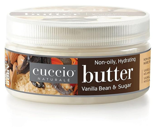 Cuccio Naturalé Butter Blend Vanilla Bean & Sugar - Non-Greasy Lotion for Hand, Body & Feet - Comforting/De-stressing - Paraben/Cruelty Free, Natural Ingredients & Plant Based Preservatives, White, 8 Fl Oz (Pack of 1)