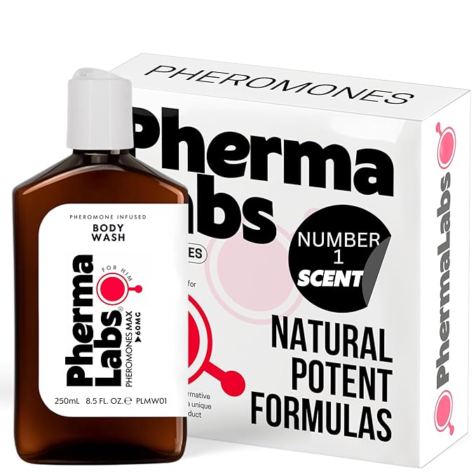 Premium Pheromone Body Wash for Men - Long-Lasting cologne perfume Gel Scent Con Feromonas para Hombres - Captivate with Feromonas for Men - Mens Pheromones (8.5 Fl Oz, Scent Number 1)