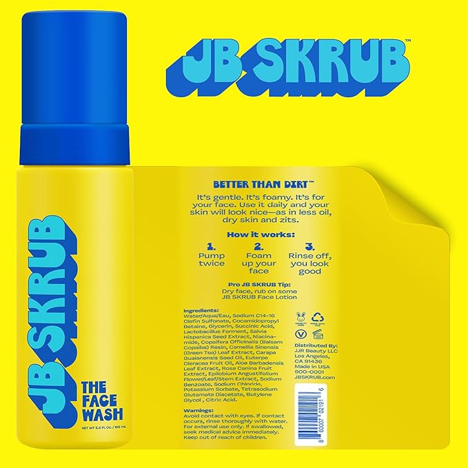 JB SKRUB Body Spray, Body Wash, and Face Wash for Teen Boys, Tweens, and Kids - Refreshing Body Care Trio - Banish Funk, Revitalize, Radiate Confidence