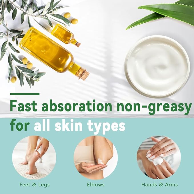 60% Urea Cream for Feet with 2% Salicylic Acid, Foot & Hand Cream for Dry Cracked Heels with Jojoba Oil, Avocado Oil & Aloe Vera, Urea Lotion for Elbows, hands, Knees & Callus Remover, 8.45 oz