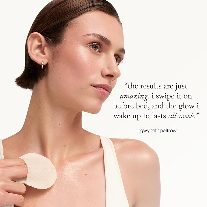 goop Beauty 15% Glycolic Acid Exfoliating Pads | Inspired by a Professional Chemical Peel | Refines & Retexturizes for Glowing Skin | Paraben and Silicone Free | 4 pack