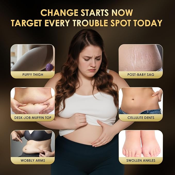 B Flat Belly Firming Cream - Premium Skin Tightening Cream for Stomach，Thighs & Butt， Skin Smoothing Moisturizer for Women and men, 4.02 fl oz