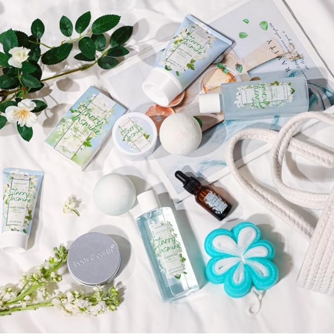 Spa Gifts for Women - Spa Gift Sets for Women, Body & Earth Shower Gift Set with Bubble Bath, Shower Gel, Lotion Set, Mothers Day Gifts for Mom