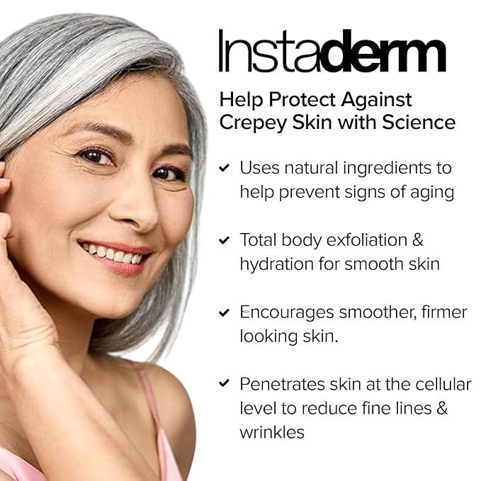 Crepe Fix Body Restorative Cream – Anti-Aging Wrinkle Cream, Support Skins Natural Elastin & Collagen Production to Restore, Lift, Tighten, Hydrate & Smooth Thinning Aged Crepey Skin. 4OZ