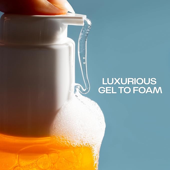 LUMENE Nordic-C [Valo] Exfoliating Gel Cleanser | Vitamin C & AHAs | Arctic Cloudberry Seed Extract | Removes Makeup & Impurities | Gentle Daily Exfoliation | Vegan & Upcycled Ingredients | 5.1 Fl.oz.