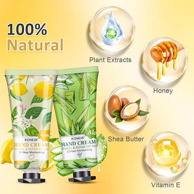 64 Pack Moisturizing Hand Cream Set, Christmas Gifts for Women, Bulk Hand Lotion Travel Size for Dry Cracked Hands, Mini Hand Cream for Mom Gifts, Stocking Stuffers, Thank You Gifts