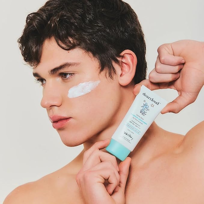 dearcloud Keith Haring Tone Blur Essence Sunscreen SPF 50 PA – Korean Sunscreen for Face, Primer & Vegan (1.69 fl oz)