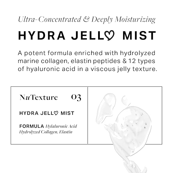 byAva Jelloskin Collagen Hydra Jell Face Mist | Facial Hydrating Mist Collagen Spray serum with Hyaluronic Acid, Vitamin C & E