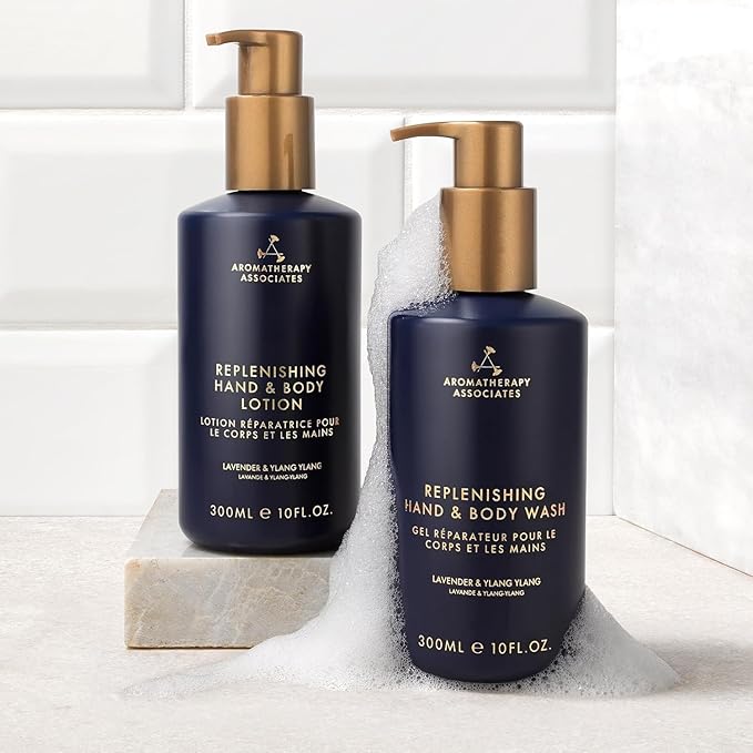 Aromatherapy Associates Balance Replenishing Shampoo, Hydrating Vegan Shampoo for Women and Men with Lavender & Ylang Ylang, Daily Hair Care for Oily or Dry Hair, 10 fl oz