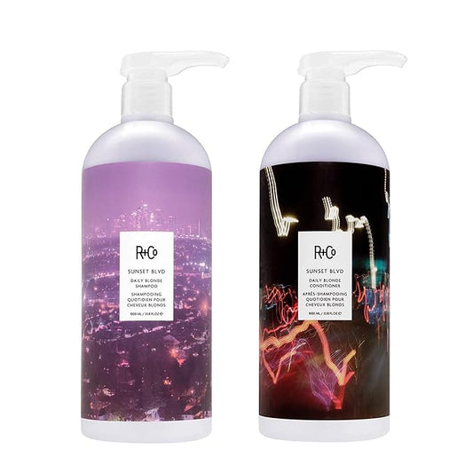 R+Co Sunset Blvd Daily Blonde Shampoo + Conditioner Duo 33.8 Fl Oz (Set of 2)