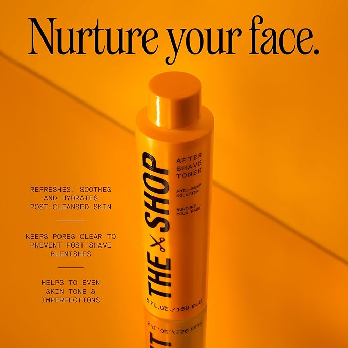 The Shop by LeBron James Skin Bundle with Face Wash, Shave Cream, Aftershave Toner, and Hydrating Face Lotion