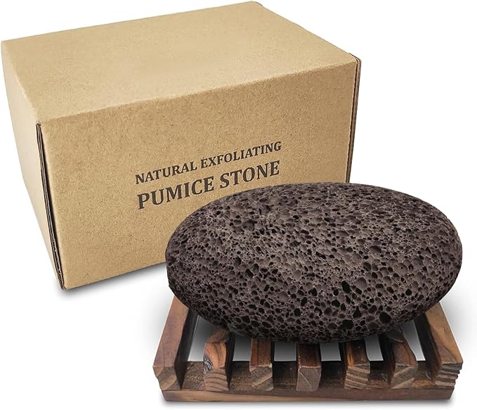 Pumice Stone for Foot, Natural Earth Lava Shower Pumice Stone, Exfoliating Rock for Feet, Pedicure Rocks, Stone for Skin Scrubber, Pedicure Exfoliator Tools Scrubber Health Foot Care-Brown