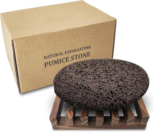 Pumice Stone for Foot, Natural Earth Lava Shower Pumice Stone, Exfoliating Rock for Feet, Pedicure Rocks, Stone for Skin Scrubber, Pedicure Exfoliator Tools Scrubber Health Foot Care-Brown
