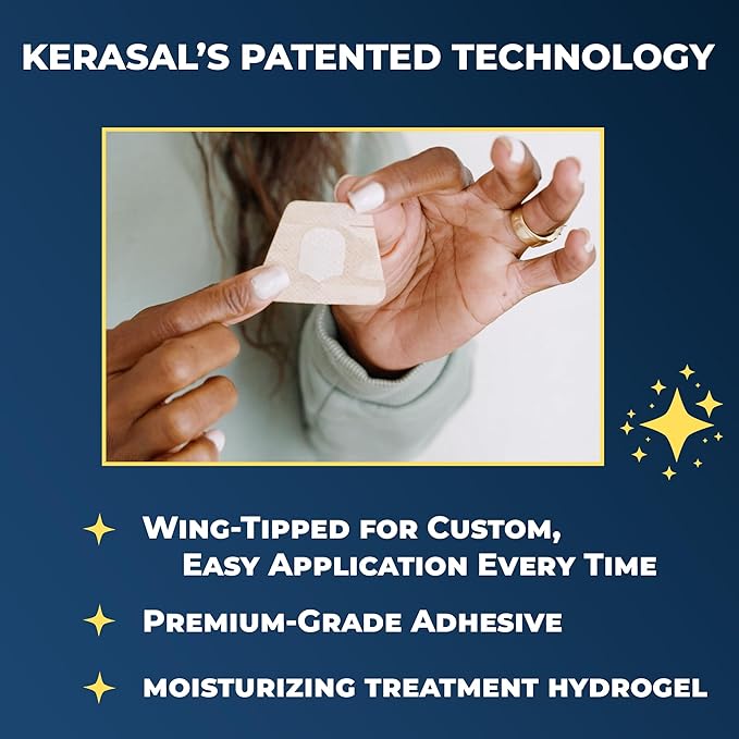 Kerasal Nighttime Renewal Fungal Nail Patches - 14 Patch - Overnight Repair for Nail Fungus Damage, 8-Hour Treatment Restores Healthy Appearance (Packaging May Vary)