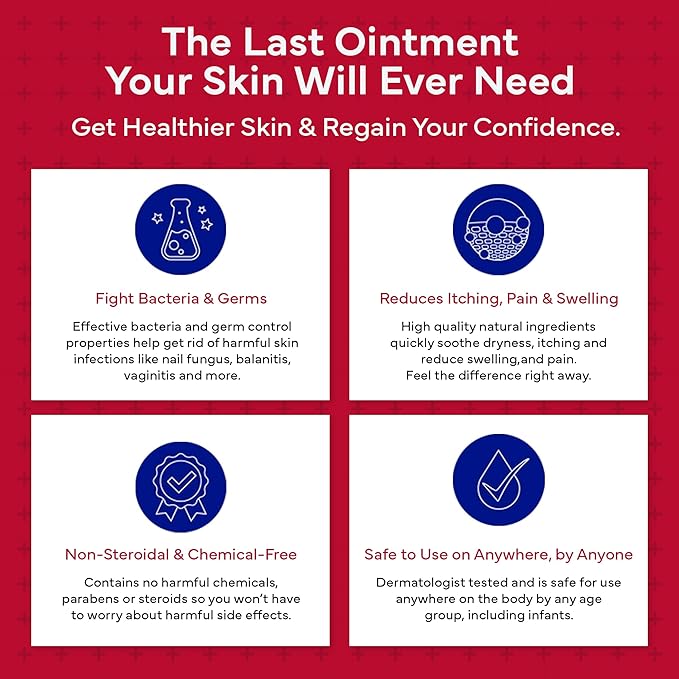 emuaid EMUAIDMAX Ointment for Itchy Skin, Maximum Strength Treatment for Athlete's Foot, Psoriasis, Jock Itch, Rash, Eczema, Cold Sores, Blisters, and Yeast Infection, 0.5oz