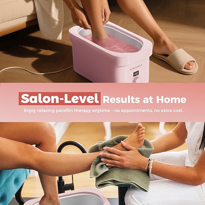 Paraffin Wax Refills 10 Packs for Paraffin Wax Bath Machine - for Dry Cracked Skin on Hands, Feet, Elbows - Moisturizing Hydration to Relieve Stiff Muscles & Joints (Rose)