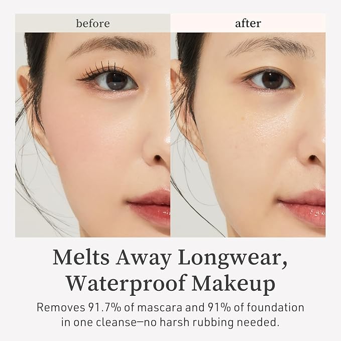 NOONI Korean Cleansing Oil - Snow Aqua 0 Ginseng Deep Cleansing Oil | Makeup Blackhead Remover, Pore Care Control, Glass Skin, Control Sebum, Revitalizing Care, Stocking Stuffers For Women, 6.76 Fl Oz