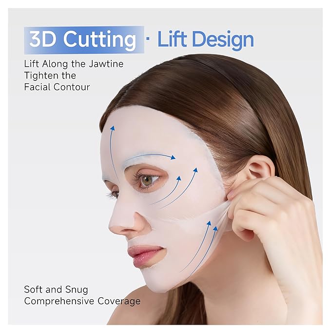 DAERA Korean Brightening & Firming Face Mask 5 Sheets - Hydrating Cream Mask with Botanicals for Dark Spots & Anti-Aging