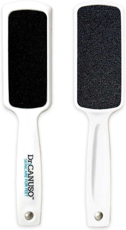 Dr. Canuso Double Sided Toenail Fungus Foot File Callus Remover Foot Scrubber, Safe Professional Pedicure Foot Rasp Removes Thick Toenails Cracked Heels, Dead Skin, Feet Scraper Tools Wet and Dry Feet