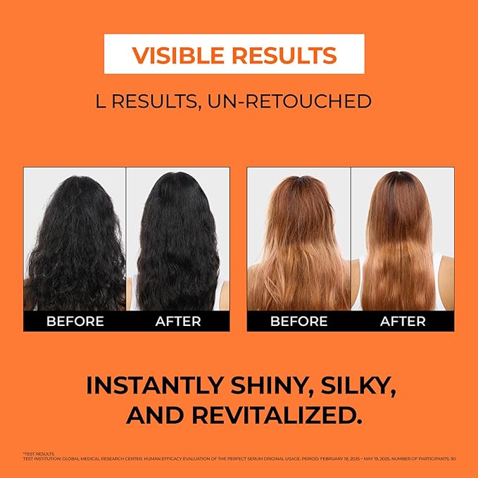 Mise En Scene Perfect Serum Original - Heat Protectant Hair Oil for Frizzy & Dry | Argan Oil | Visibly Smooths & Softens | Add Shine All Hair Types | Damage Repair | Fruity Floral Scent, 2.7 Fl Oz.