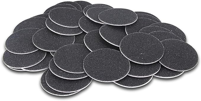 60pcs Replaceable Sandpaper Refill Discs for Electric Foot File Callus Remover Hard Dry Dead Skin Removal (Medium 100 Grit)