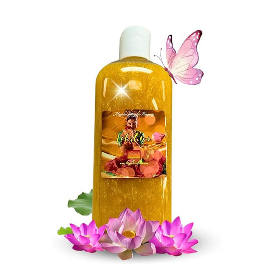 Lakshmi Shower Gel – 8 oz Handmade Ritual Body Wash Charged at Altars for Wealth, Abundance, Beauty & Blessings – Inspired by Hindu Goddess – Vegan & Sulfate-Free