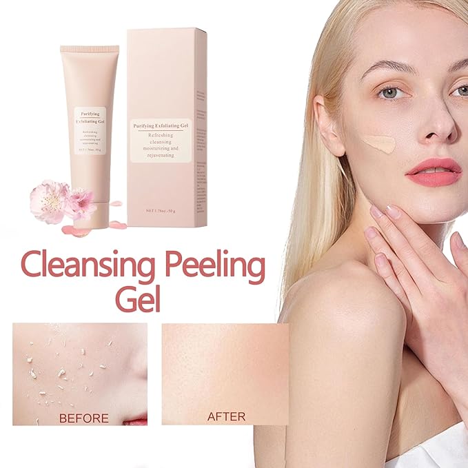 Purifying Exfoliating Gel, Facial Exfoliator Cleanser, Moisturizing, Gentle, Cleansing Peeling Gel for the whole body, Cleans Dirt & Oils (1pcs)