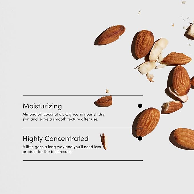 LATHER - Almond Shave Crème, 4 oz - Non-Foaming Luxurious Shaving Cream for Women and Men - Almond Oil, Vitamin E, Omega Fatty Acids - Sensitive Skin Safe - Vegan & Cruelty Free - Beauty & Skincare