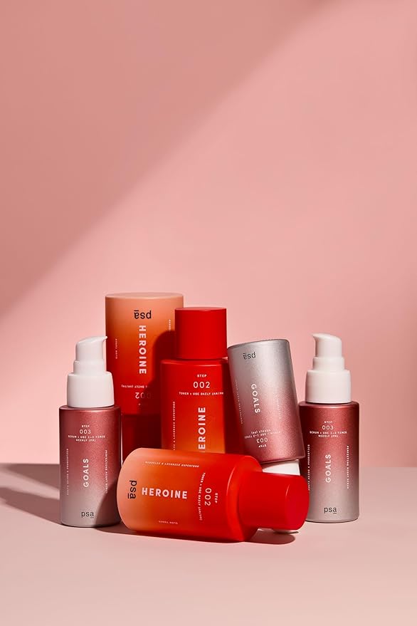 PSA - Heroine Mandelic & Licorice Superfood Toner | Mandelic & Lactic Acid, Licorice Root, Kombucha, Pomegranate Extract | Suitable for All Skin Types (100 mL | 3.4 oz)