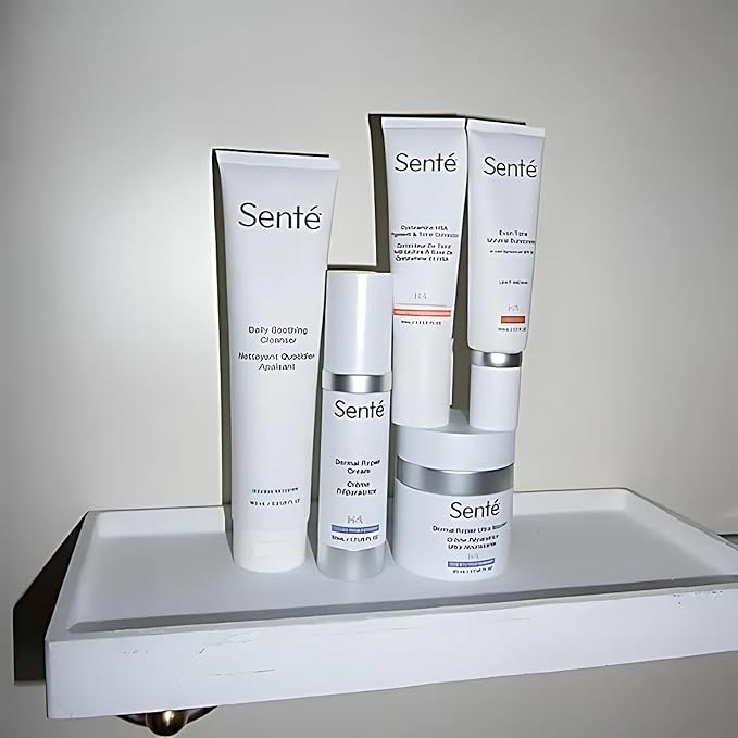 Senté Even Tone Mineral Sunscreen Tinted | SPF 40 Light-Medium | Hydrating, Lightweight Sun Protection Treatment for Redness & Discoloration | UVA/UVB & Blue Light Defense | 1.7 oz