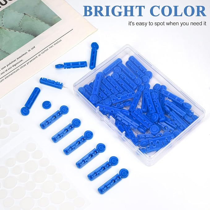 Acne Needle, 100 Pcs Disposable sterile Needles and 144 Dots Pimple Stickers for Acnes, Whitehead, Comedone Removal (244 Piece Set)