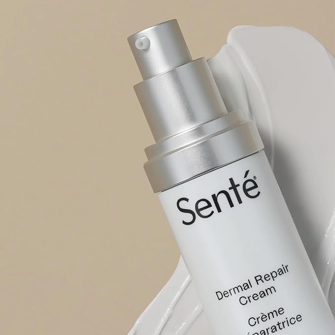 Senté Dermal Repair Facial Cream | Nourishing for Rosacea & Sensitive Skin | Hydrate & Soothe | with Patented HSA, Vitamin E & Green Tea Extract - 1.7 Fl Oz