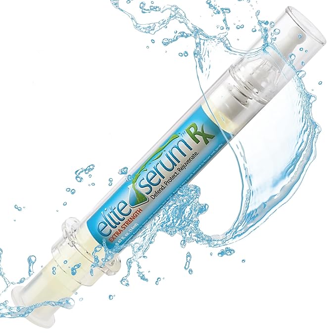 Elite Serum Rx - Anti Aging Under Eye Serum for Dark Circles and Puffiness with 7 Patented Peptides - Extra Strength Eye Lifting and Firming for Wrinkle Repair and Bags Treatment