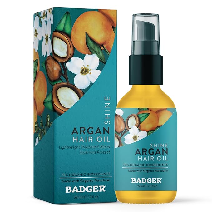 Badger Argan Hair Oil, 2.0 Ounce