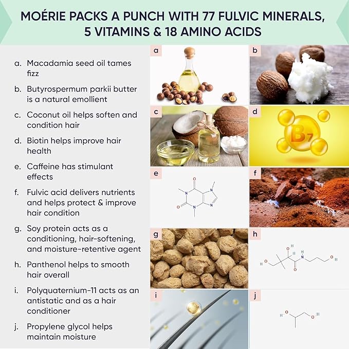 Moerie Hair Growth & Repair Mask - Restorative, Vegan-Friendly Treatment for Longer, Thicker, Fuller Hair - 100ml, 3 pack