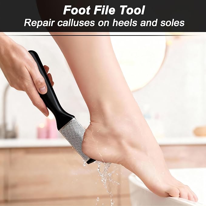 VOCOSTE Toenail Care Kit 13-Piece Ingrown Toenail Tools, Professional Grooming Set for Thick Nail Clipper Foot File Callus Removal & Pedicure