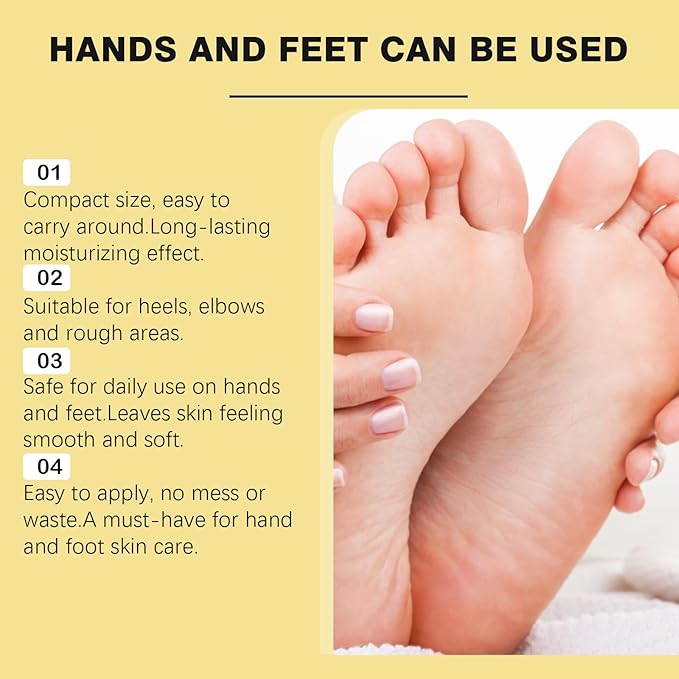 60% Urea Cream with 2% Salicylic Acid Foot Balm, Portable Hand Cream, Foot Cream for Dry Cracked Heels and Feet Hand, Urea Heel Care Stick Callus Remover & Skin Softener, 1oz