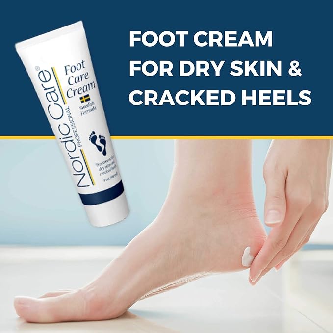 Nordic Care Foot Care Cream Intensive Repair | Urea & Glycerin Repairs Dry Feet & Cracked Heels | Noticeable Results In Days