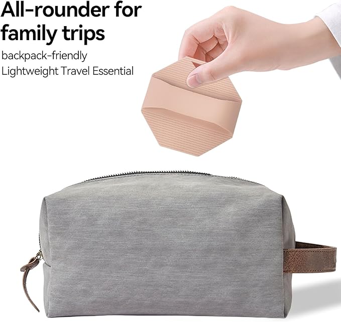 Silicone Body Scrubber, Silicone Loofah Exfoliating Body Scrubber for Shower, Long-Lasting Body Brush for All Skin Types& Lather Well Easy to Clean (Pink)