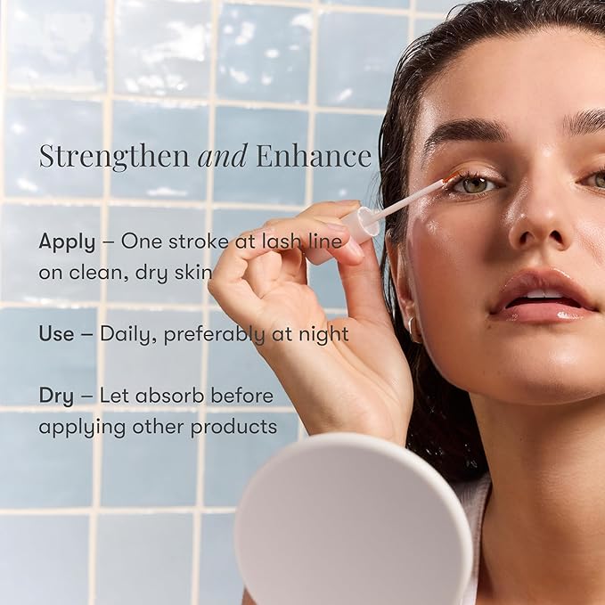 Daily Practice by Dr. B Lash Serum - Eyelash Growth Serum with Peptides, Biotin, Niacinamide & Hyaluronic Acid - Paraben-Free, Phthalate-Free, Hydrating Formula - 4ml