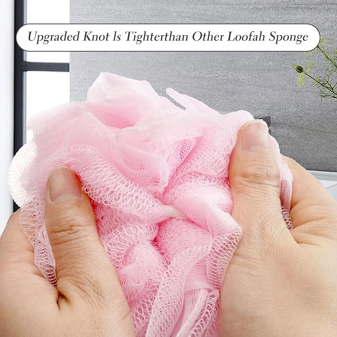 2 Pack Body Brush, Long Handle Shower Back Scrubber, Mesh Sponge for Skin Exfoliating Bath,Massage Bristles Suitable for Wet or Dry,Men and Women