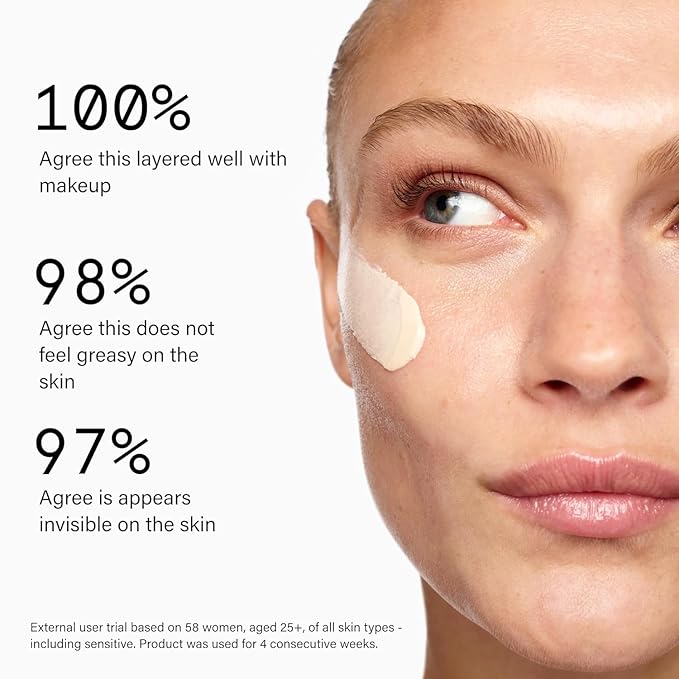 Beauty Pie Traceless Mineral Sunscreen + Primer SPF 30, 1.69 fl oz (50 ml) – Invisible Mineral Protection with Niacinamide, Argan Oil & Antioxidants