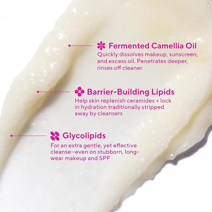 Murad Lipid-Enriched Double Cleansing Balm - Hydrating Balm-to-Oil Face Cleanser & Makeup Remover – Removes Long-Wear Makeup & SPF – Barrier Repair with Ceramides & Camellia Oil – 1.7 Fl Oz