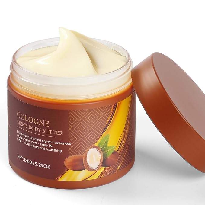 Cologne Body Butter for Men, 2 Pack Pheromone Scented Cream, Pheromone body butter for men,Hydrates and moisturizes to enhance attractiveness