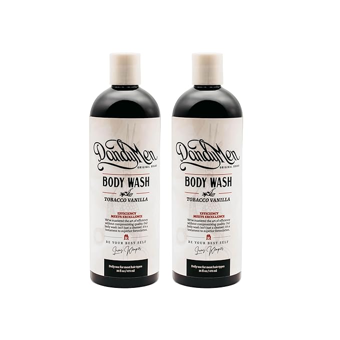 Hydrating Bodywash for Men – 16oz (2-pack, Tobacco Vanilla)